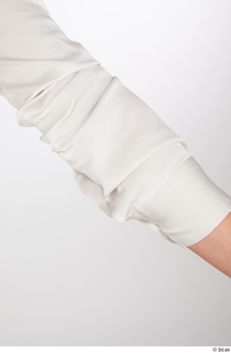Babbie arm business dressed upper body white long sleeve shirt…